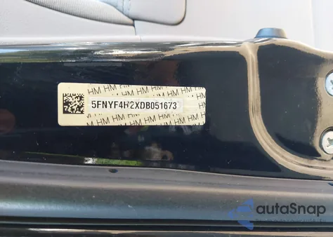 2013 Honda Pilot Lx из США, поврежденный, VIN 5FNYF4H2XDB051673